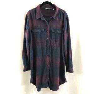 COPY - Athleta Trail to Town Shirt Dress Flannel L